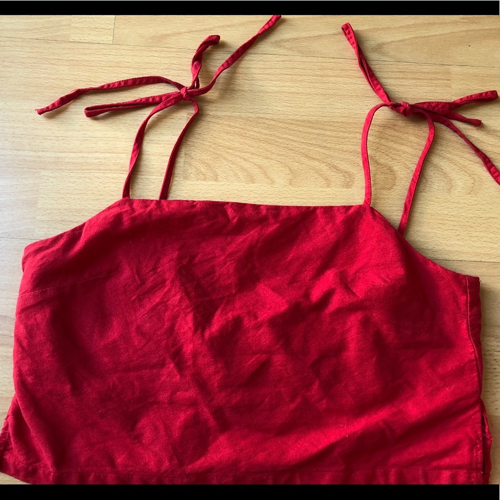 Ruby red Crop Top by John Galt